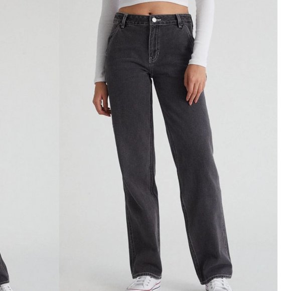 PacSun Denim - NWT PacSun 90s Gray straight leg Carpenter Jeans Women's Size 25